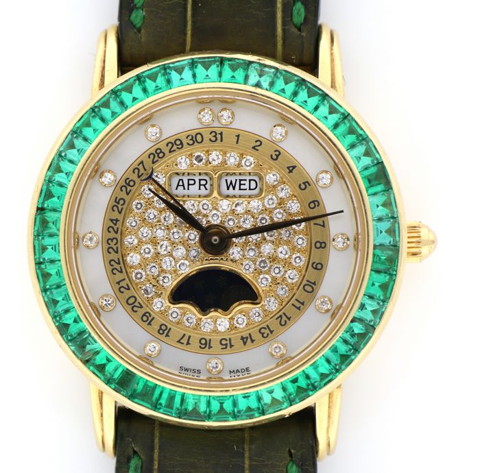 Blancpain – triplo calendario – Fasi Luna – N 84 – Donna 1990-1999 –  BlackGold Luxury
