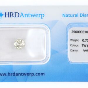 Diamante sigillato certificato HRD Antwerp