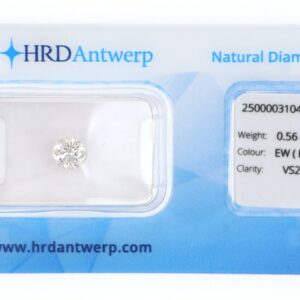 Diamante sigillato certificato HRD Antwerp