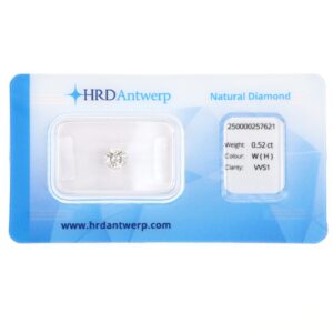 Diamante sigillato certificato HRD Antwerp