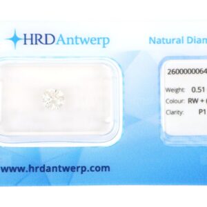 Diamante sigillato certificato HRD Antwerp