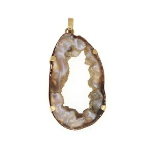 Pendente 18kt con pietra Agata