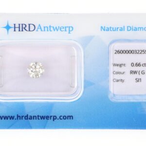 Diamante sigillato certificato HRD Antwerp