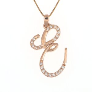 Collana con pendente in oro 18kt con diamanti