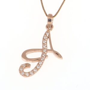 Collana con pendente in oro 18kt con diamanti