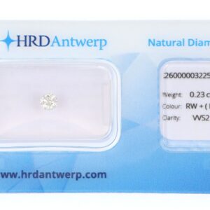 Diamante sigillato certificato HRD Antwerp